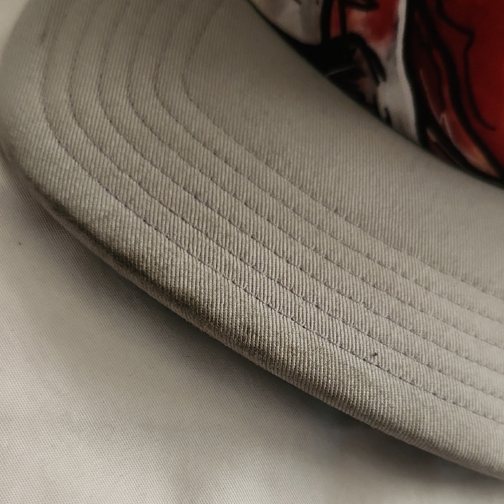 Simms Red and Gray Fish Design Cap - Picture 2 of 6